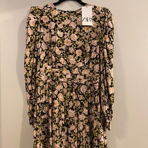 Zara mini floral dress